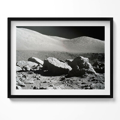 Tablou living cu rama Fotografie de rocă lunară NASA