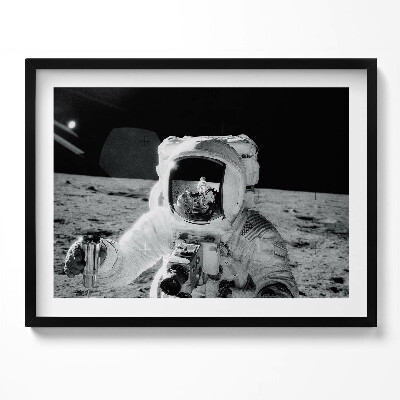 Tablou rama Astronautul pe Lună - fotografie NASA