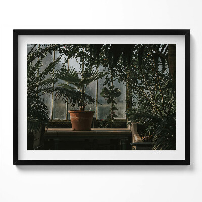 Tablou rama Plante vintage pe fereastră