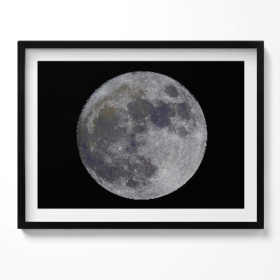 Tablou rama Lună plină pe cerul negru