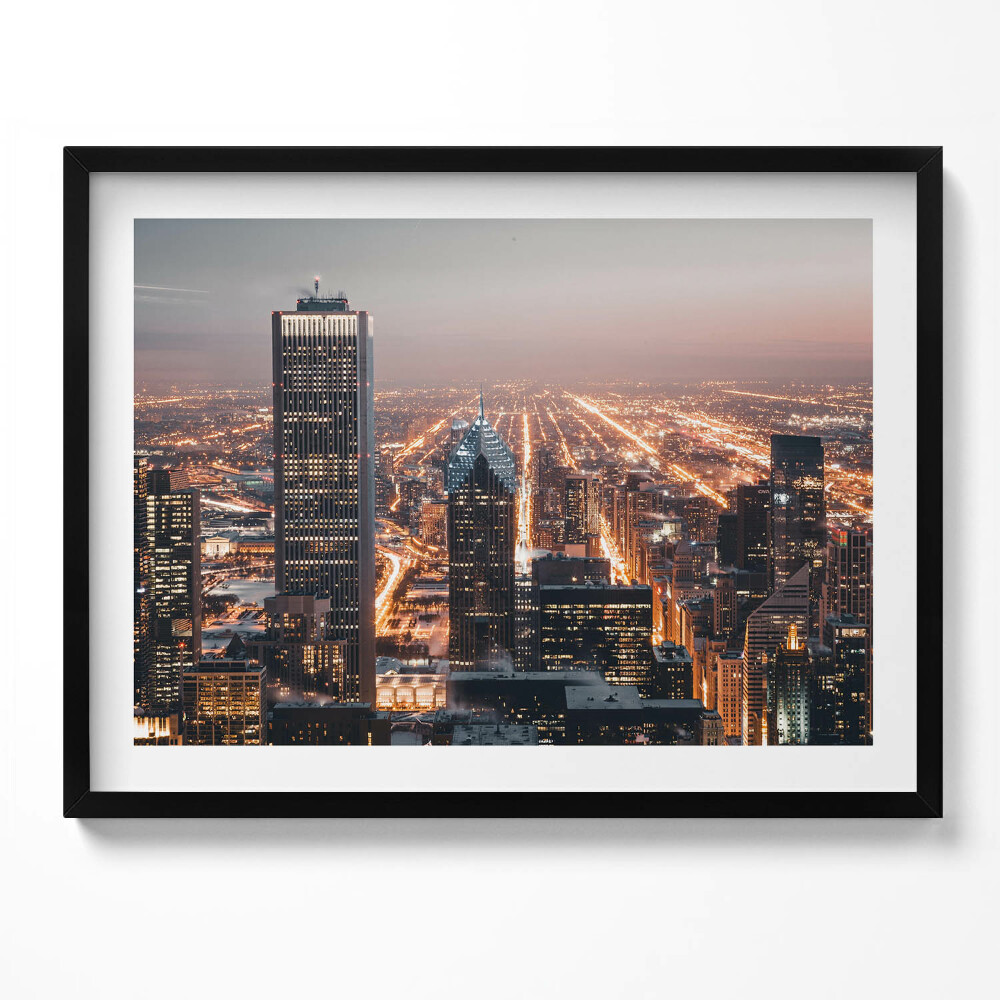 Tablou rama Orașul de seară