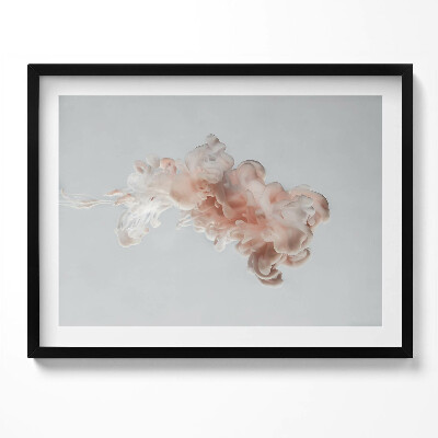 Tablou rama Cerneală bej abstractă în apă