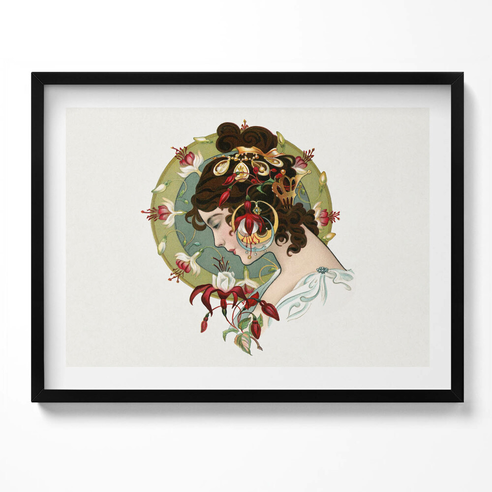 Tablou rama Portretul unei femei frumoase