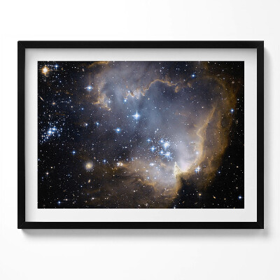 Tablou living cu rama Spațiu foto NASA și stele