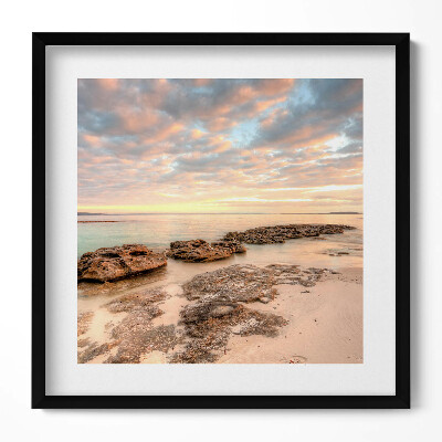 Tablou rama unic Peisaj de plajă, mare și cer