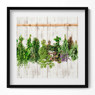 Tablou living cu rama unic Ierburi și plante uscate