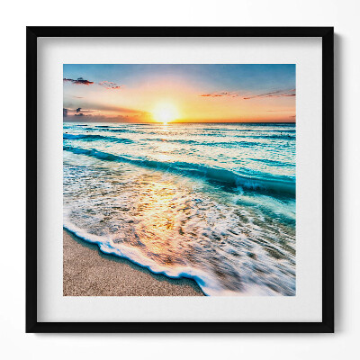 Tablou rama unic Nisip de mare pe plajă