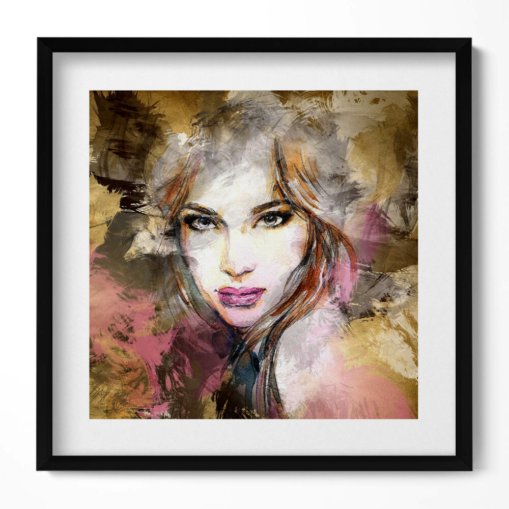 Tablou rama unic Portretul unei femei misterioase
