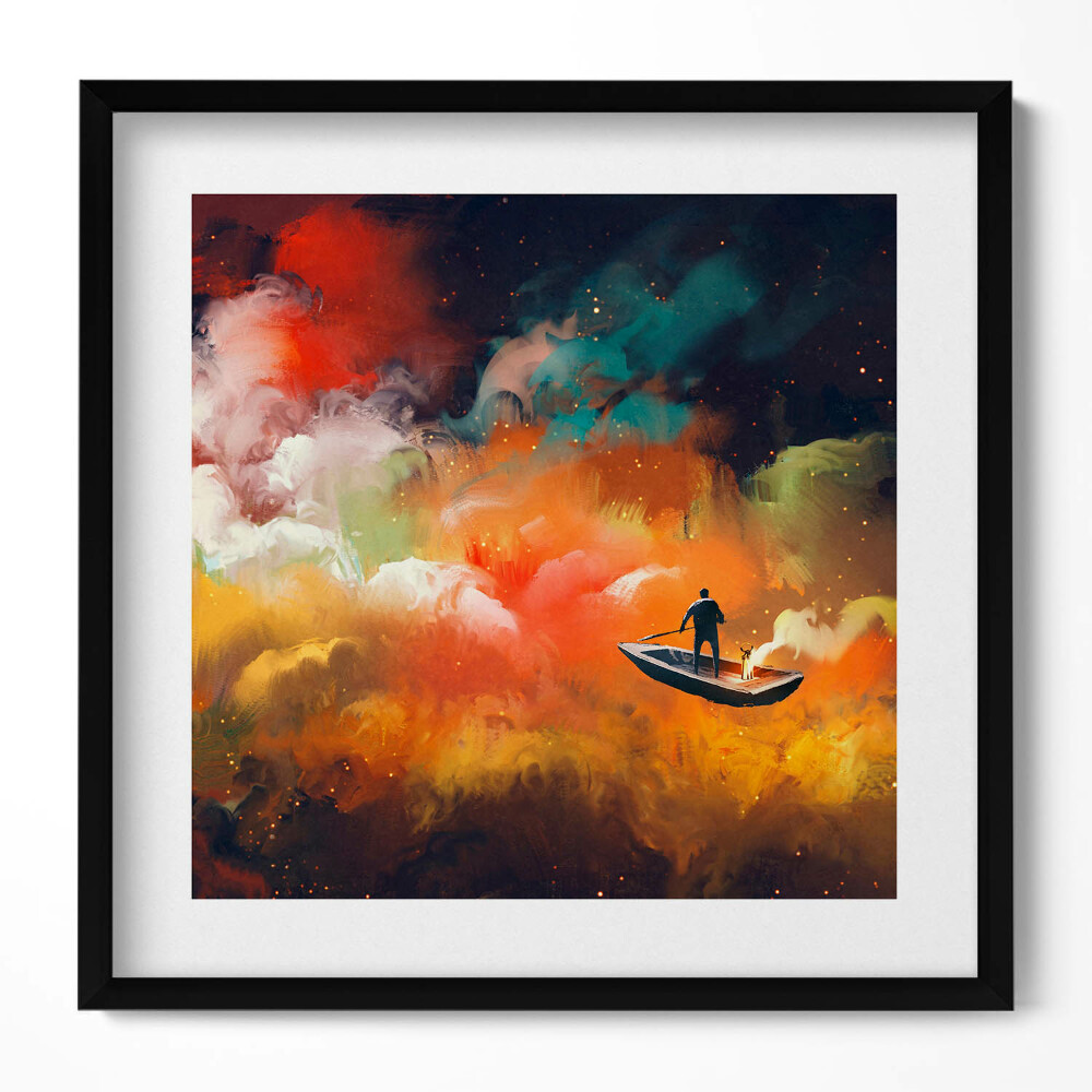 Tablou rama unic Ideea abstractă a vieții de adult