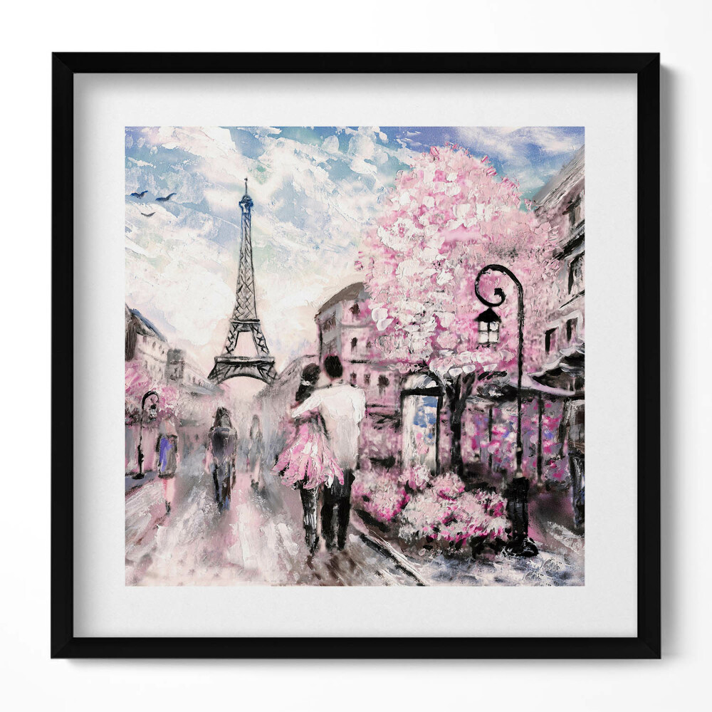 Tablou living cu rama unic Paris și Turnul Eiffel