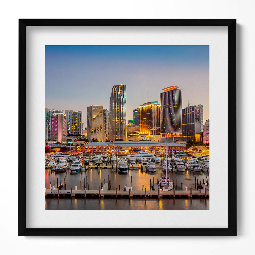 Tablou rama unic Panorama orașului mare