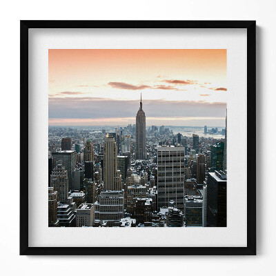 Tablou living cu rama unic Panorama arhitecturii orașului New York