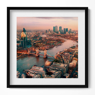 Tablou living cu rama unic Londra din perspectivă