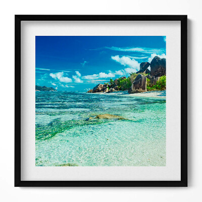 Tablou rama unic Vedere a oceanului limpede