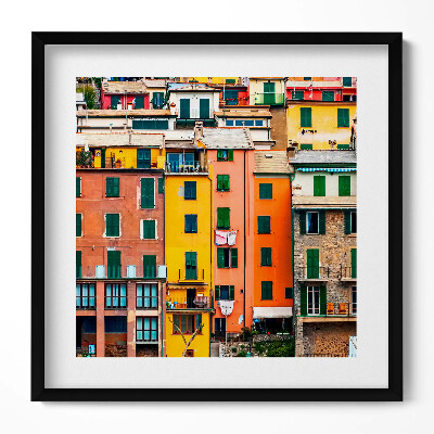 Tablou living cu rama unic Arhitectura clădirilor colorate