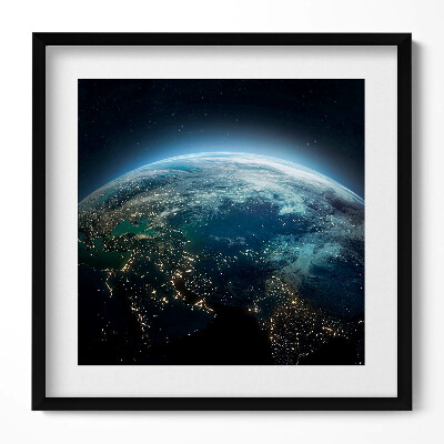 Tablou rama unic Vedere a Pământului din spațiu
