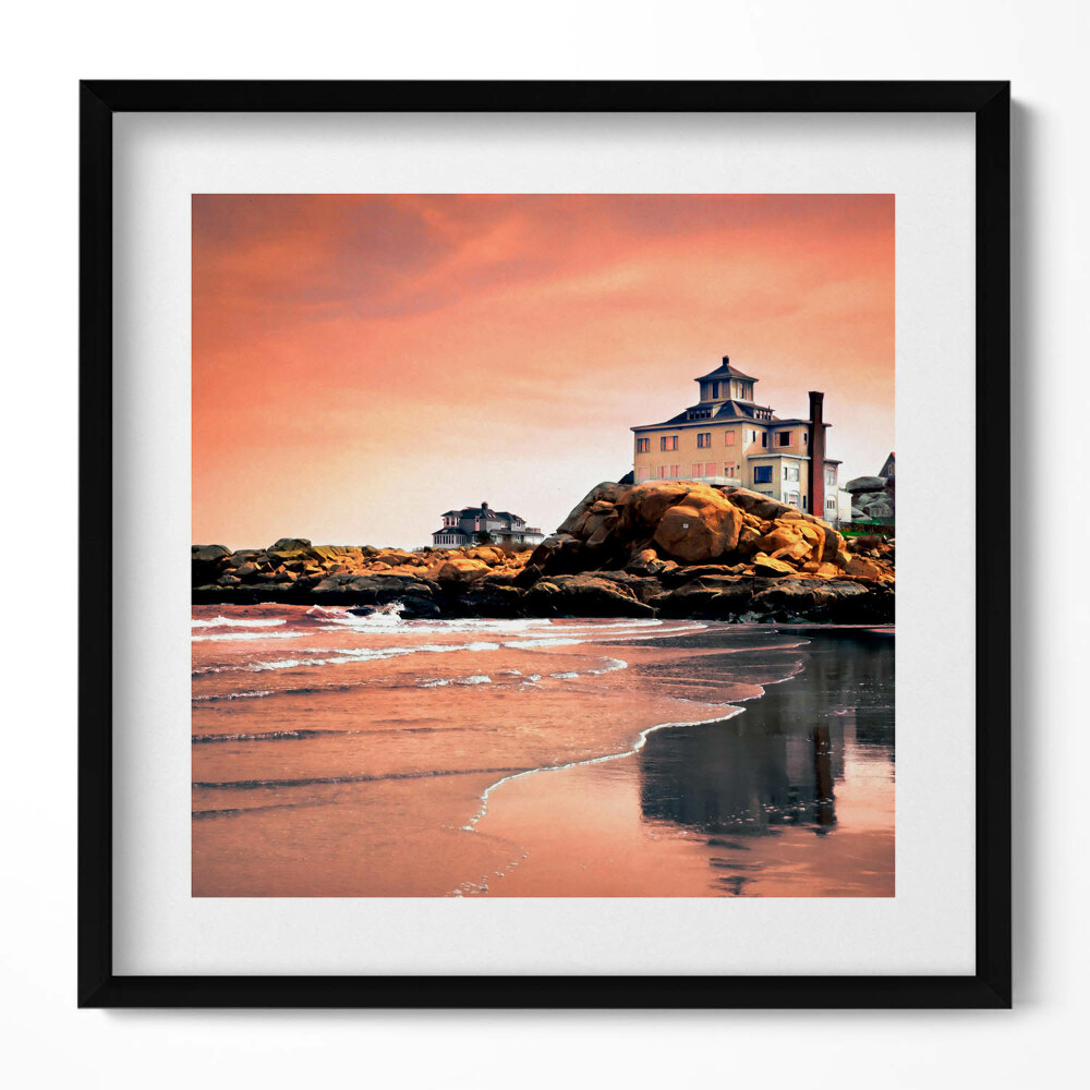 Tablou living cu rama unic Coasta Sherman Cottage