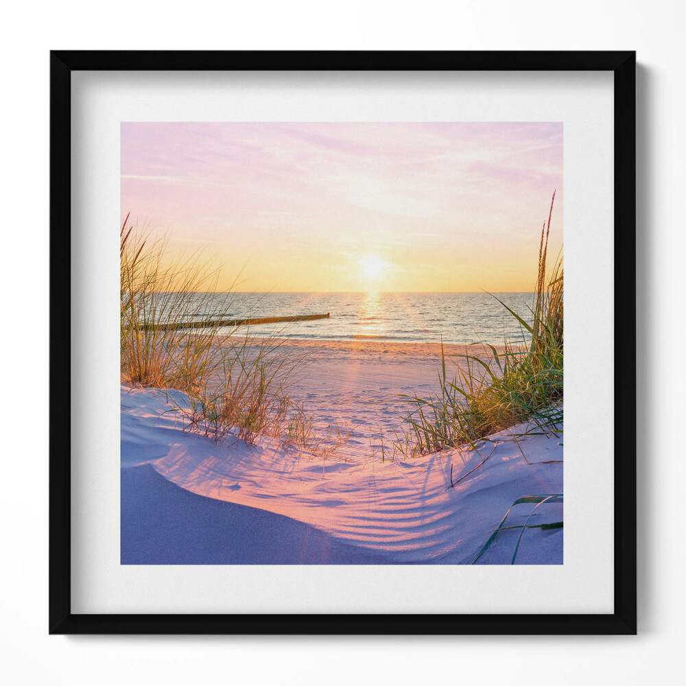 Tablou rama unic Marea Poloneză - o plajă la soare