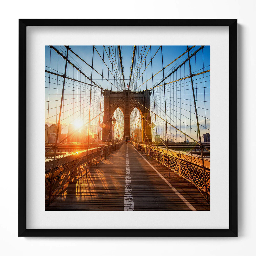 Tablou living cu rama unic Podul Brooklyn, New York