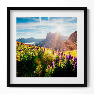 Tablou living cu rama unic Peisaj Dolomiți