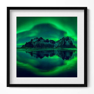 Tablou rama unic Aurora Boreală - Imagine în Oglindă