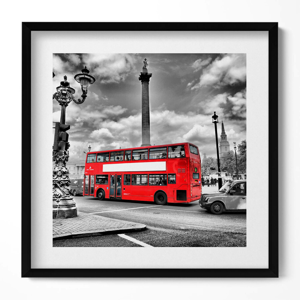 Tablou rama unic Viața de zi cu zi în Londra