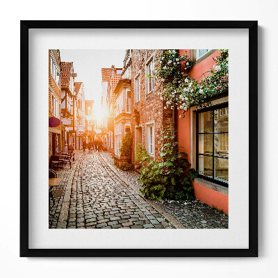 Tablou rama unic Stradă italiană printre clădiri