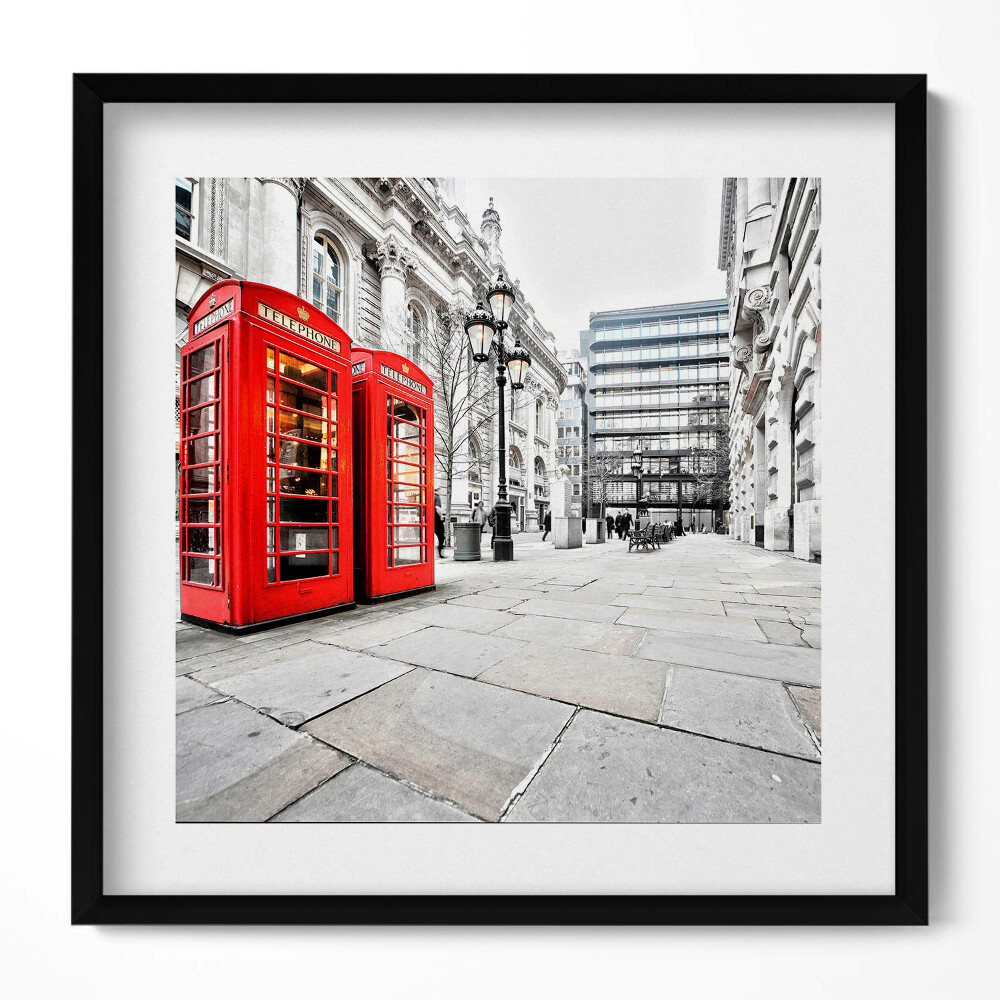 Tablou rama unic Cabine telefonice roșii Londra