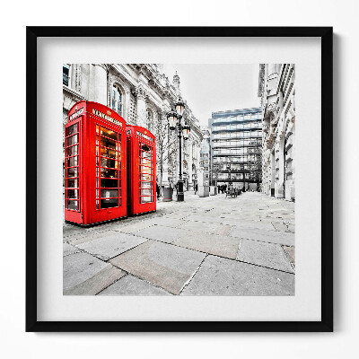 Tablou rama unic Cabine telefonice roșii Londra