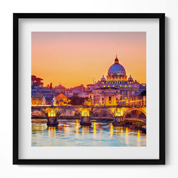 Tablou living cu rama unic Catedrala Sfântul Petru din Roma