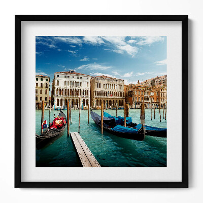 Tablou rama unic Gondole Veneția Italia