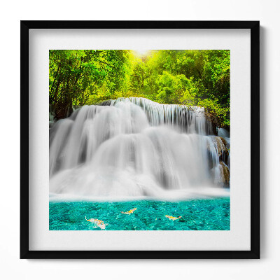 Tablou living cu rama unic Cascada Huai Mae Khamin din Thailanda