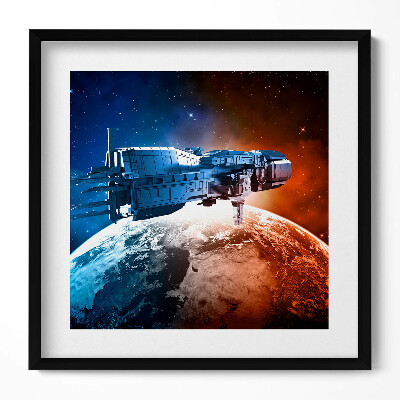 Tablou rama unic Nava spațială
