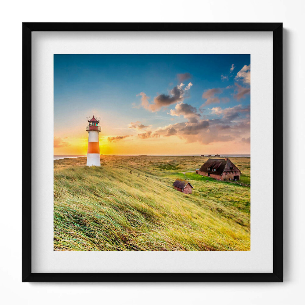 Tablou rama unic Farul din List-on-Sylt