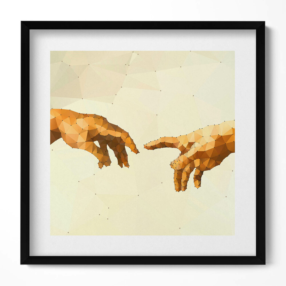 Tablou rama unic Crearea lui Adam