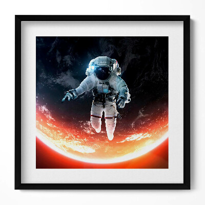 Tablou rama unic Astronautul în spațiu