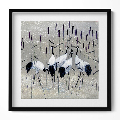 Tablou living cu rama unic Macarale în stuf