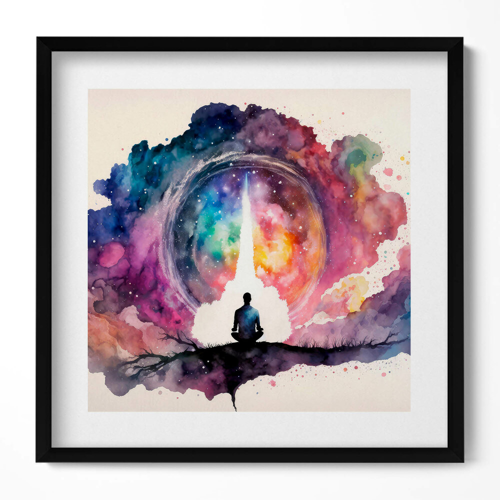 Tablou living cu rama unic Stil de viață meditativ