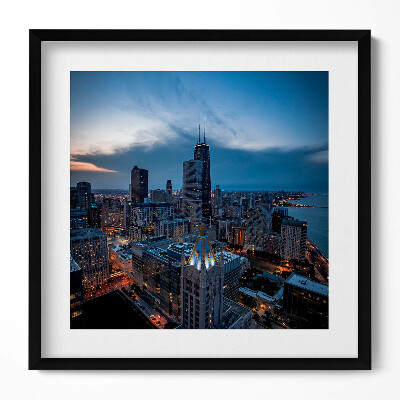 Tablou living cu rama unic Fotografie a orașului Chicago