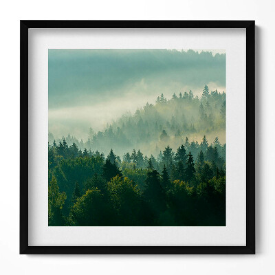 Tablou living cu rama unic Sunrise Beskids