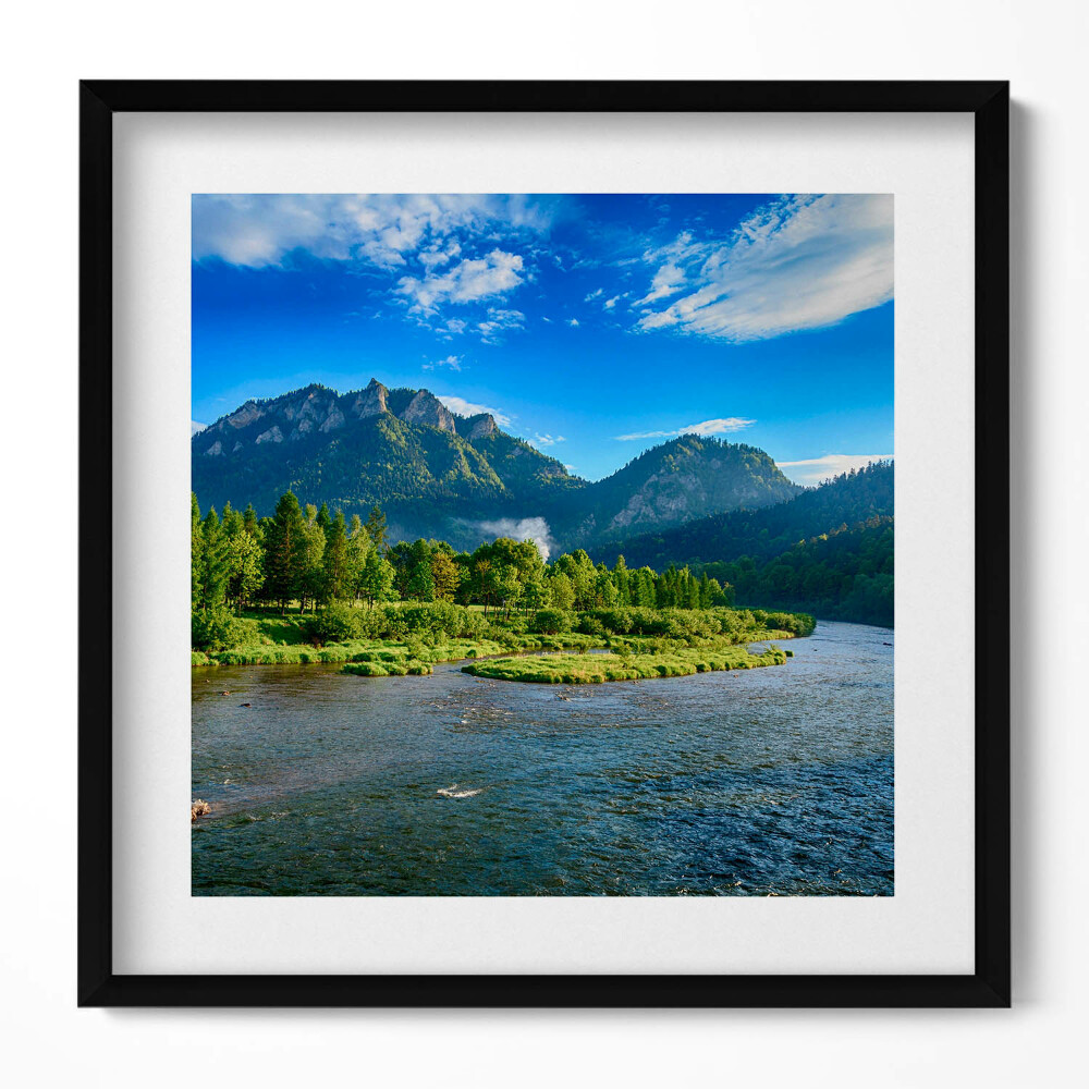 Tablou living cu rama unic Cotul râului Dunajec din Munții Pieniny