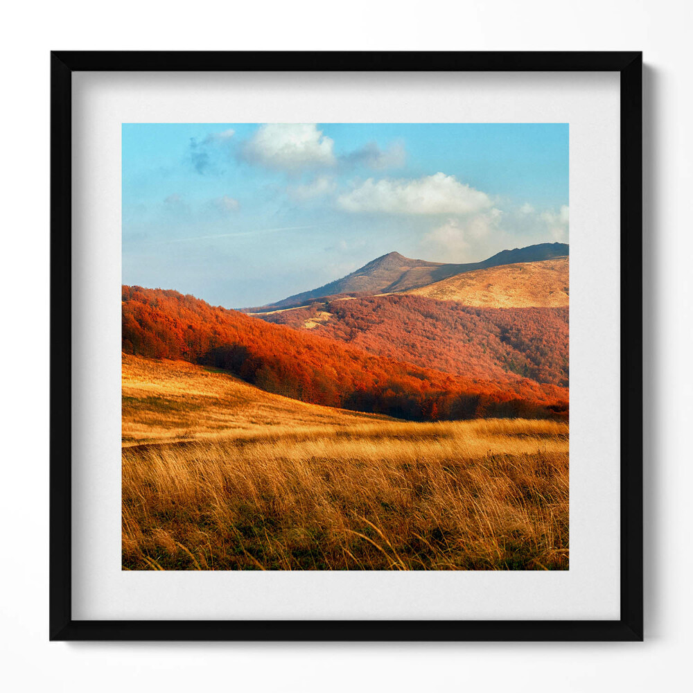 Tablou rama unic Peisaj montan în toamnă