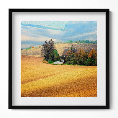 Tablou living cu rama unic Peisajul rural din Moravia