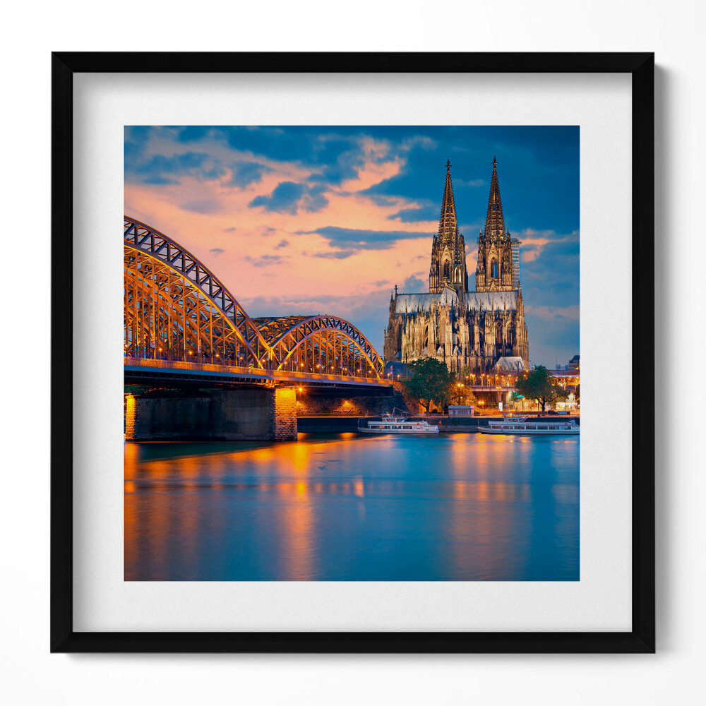 Tablou living cu rama unic Vedere a primăriei