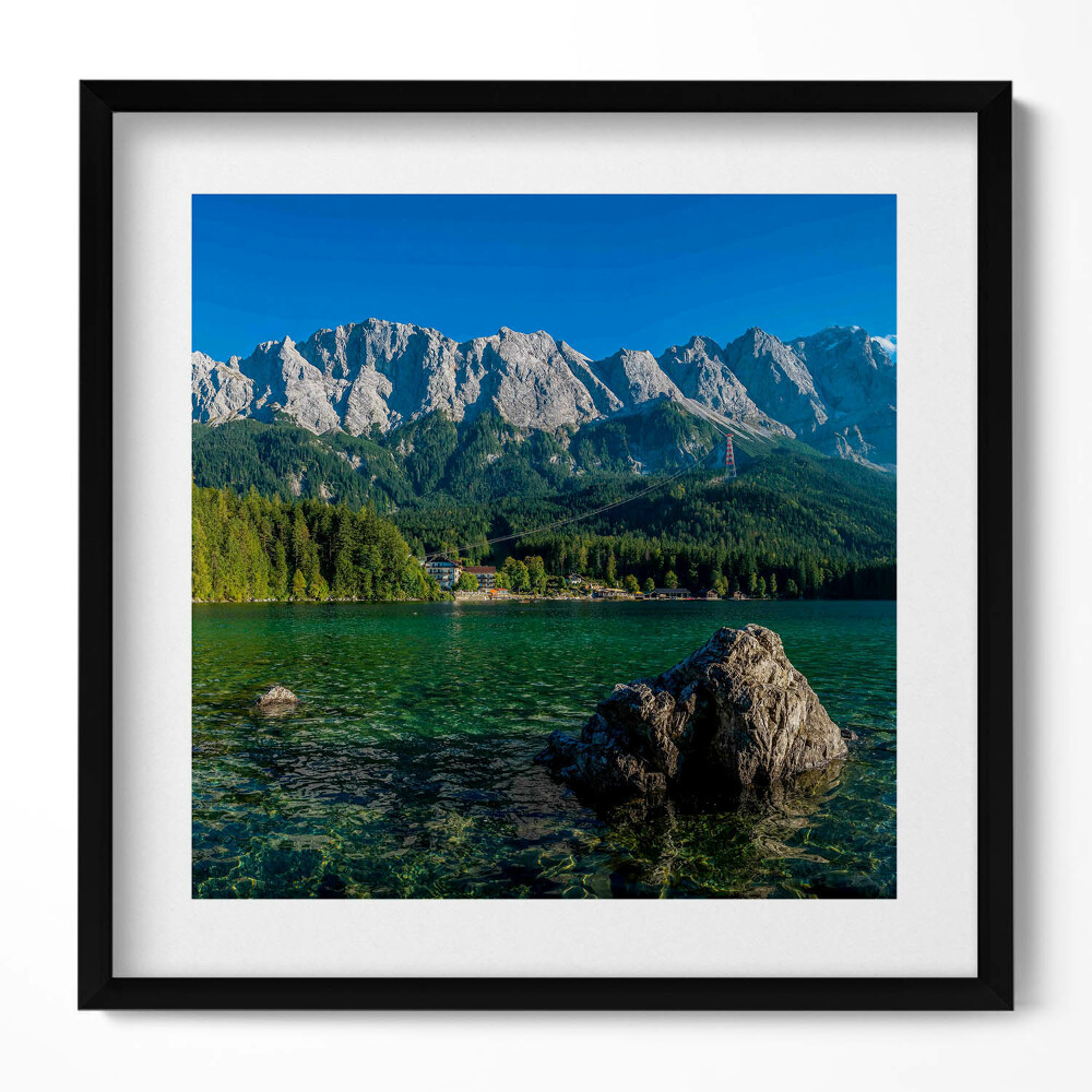 Tablou living cu rama unic Vârful Zugspitze, Germania