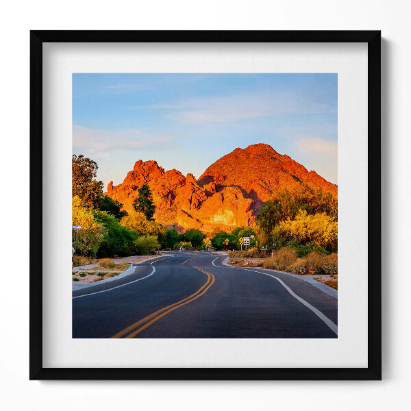 Tablou living cu rama unic Vedere a Muntelui Camelback