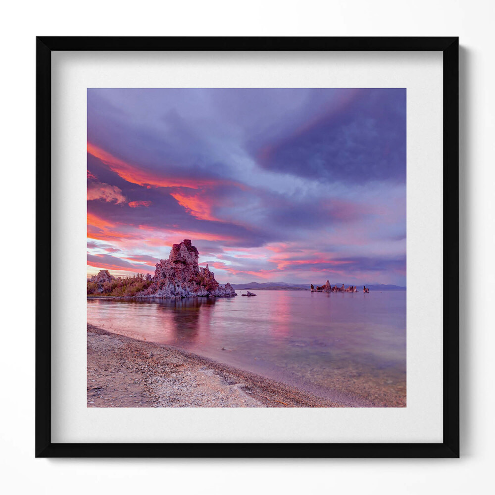 Tablou rama unic Răsărit de soare Lacul Mono California