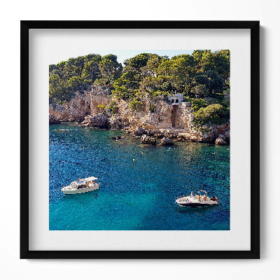 Tablou living cu rama unic Peisaj la Cap d'Antibes