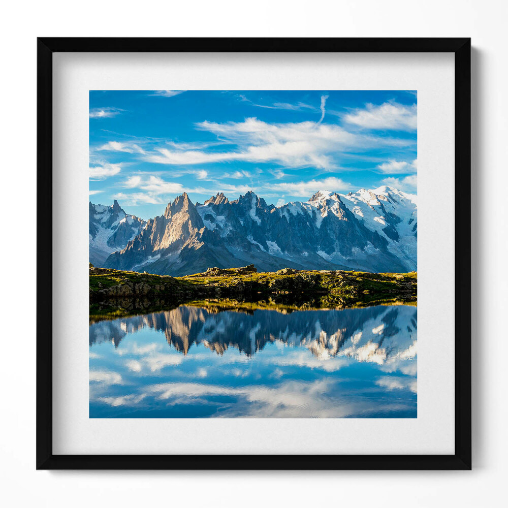 Tablou living cu rama unic Valea Chamonix, Alpii Francezi