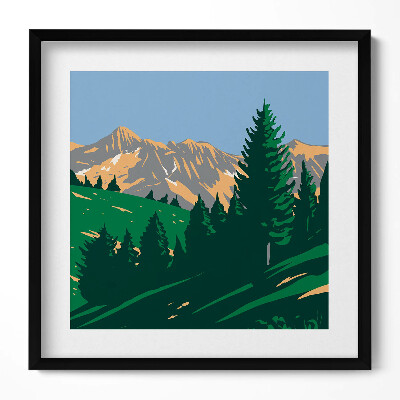 Tablou living cu rama unic Parcul Național din Alpii Franța